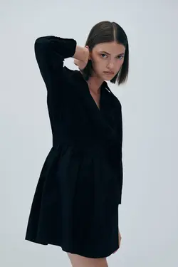 پیراهن کوتاه زنانه مشکی زارا
