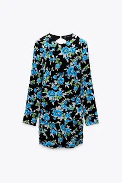 پیراهن کوتاه زنانه مشکی زارا