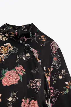 پیراهن کوتاه زنانه مشکی زارا