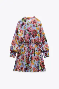 پیراهن کوتاه زنانه چند رنگ زارا