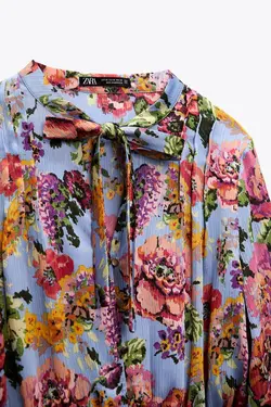 پیراهن کوتاه زنانه چند رنگ زارا