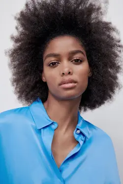 پیراهن کوتاه زنانه آبی زارا