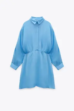 پیراهن کوتاه زنانه آبی زارا