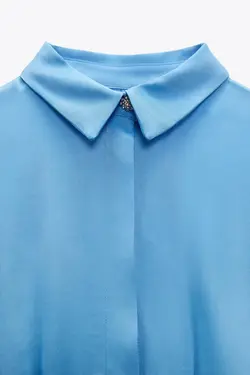 پیراهن کوتاه زنانه آبی زارا