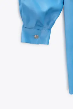 پیراهن کوتاه زنانه آبی زارا