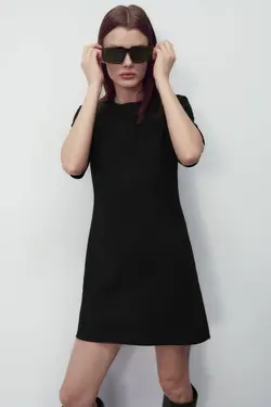 پیراهن کوتاه زنانه مشکی زارا