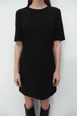 پیراهن کوتاه زنانه مشکی زارا