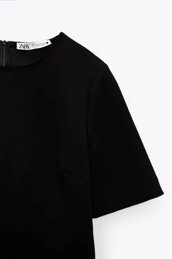 پیراهن کوتاه زنانه مشکی زارا