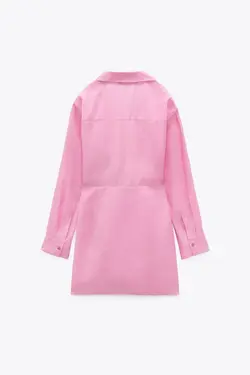 پیراهن کوتاه زنانه صورتی زارا