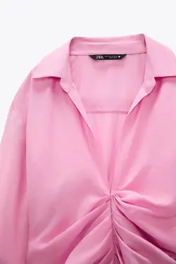 پیراهن کوتاه زنانه صورتی زارا