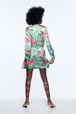 پیراهن کوتاه زنانه چند رنگ زارا