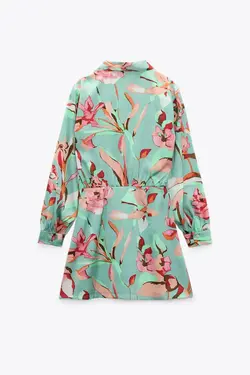 پیراهن کوتاه زنانه چند رنگ زارا