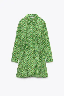 پیراهن کوتاه زنانه چند رنگ زارا