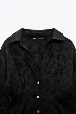 پیراهن کوتاه زنانه مشکی زارا