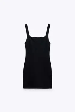 پیراهن کوتاه زنانه مشکی زارا