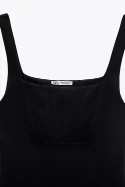 پیراهن کوتاه زنانه مشکی زارا