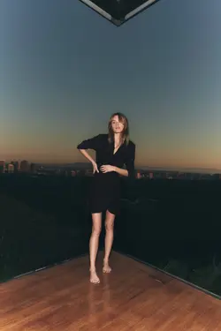 پیراهن کوتاه زنانه مشکی زارا