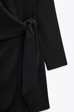 پیراهن کوتاه زنانه مشکی زارا