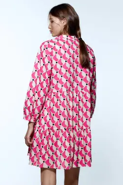 پیراهن کوتاه زنانه سرخابی زارا