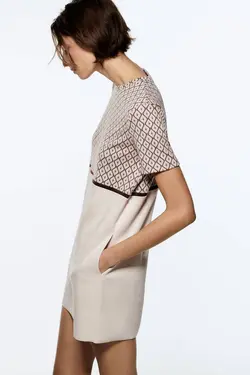 پیراهن کوتاه زنانه بژ زارا