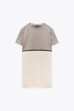 پیراهن کوتاه زنانه بژ زارا