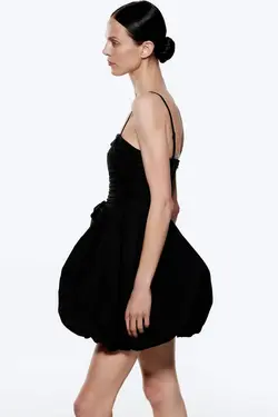 پیراهن کوتاه زنانه مشکی زارا