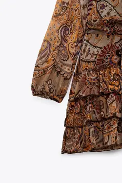 پیراهن کوتاه زنانه نارنجی زارا