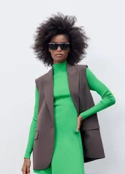 پیراهن کوتاه زنانه سبز زارا