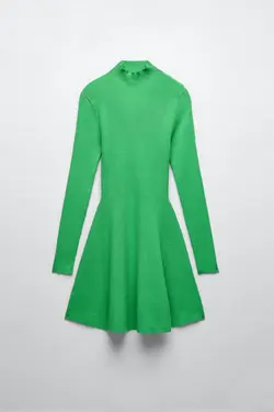 پیراهن کوتاه زنانه سبز زارا