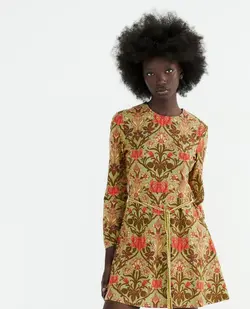 پیراهن کوتاه زنانه چند رنگ زارا