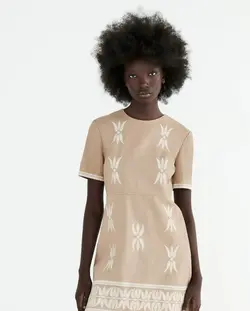 پیراهن کوتاه زنانه بژ زارا