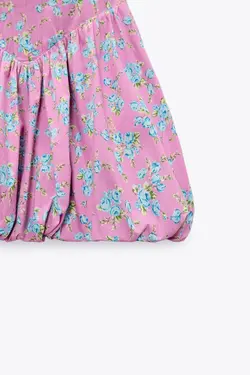 پیراهن کوتاه زنانه صورتی زارا