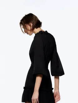 پیراهن کوتاه زنانه مشکی زارا