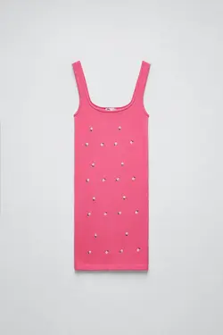 پیراهن کوتاه زنانه صورتی زارا