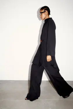 پیراهن کوتاه زنانه مشکی زارا