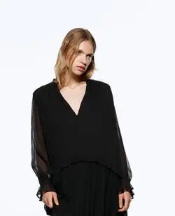 پیراهن کوتاه زنانه مشکی زارا