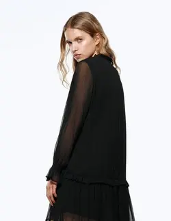 پیراهن کوتاه زنانه مشکی زارا