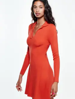 پیراهن کوتاه زنانه نارنجی زارا