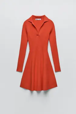 پیراهن کوتاه زنانه نارنجی زارا