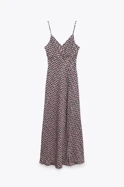 پیراهن میدی زنانه صورتی زارا