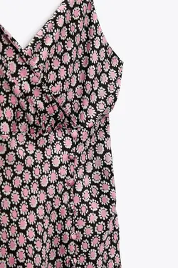 پیراهن میدی زنانه صورتی زارا