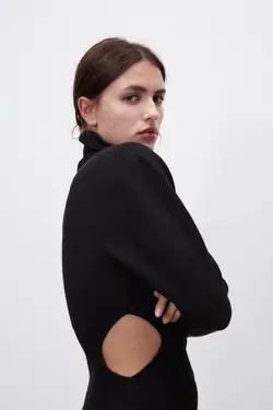 پیراهن میدی زنانه مشکی زارا