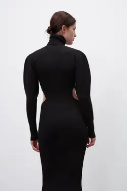 پیراهن میدی زنانه مشکی زارا