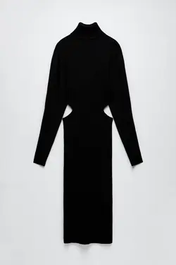 پیراهن میدی زنانه مشکی زارا