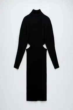 پیراهن میدی زنانه مشکی زارا