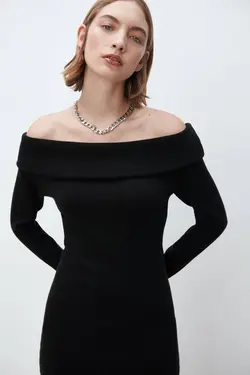 پیراهن میدی زنانه مشکی زارا