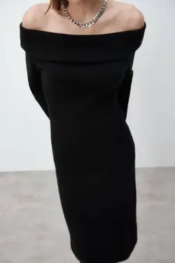 پیراهن میدی زنانه مشکی زارا