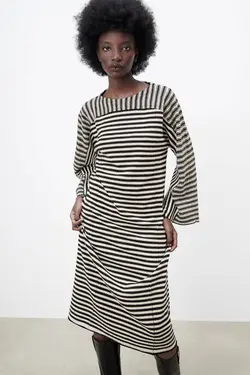 پیراهن میدی زنانه چند رنگ زارا