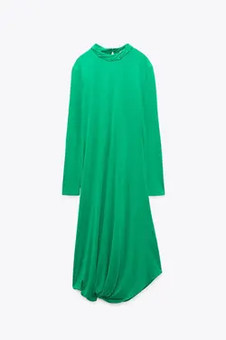 پیراهن میدی زنانه سبز زارا