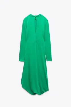 پیراهن میدی زنانه سبز زارا